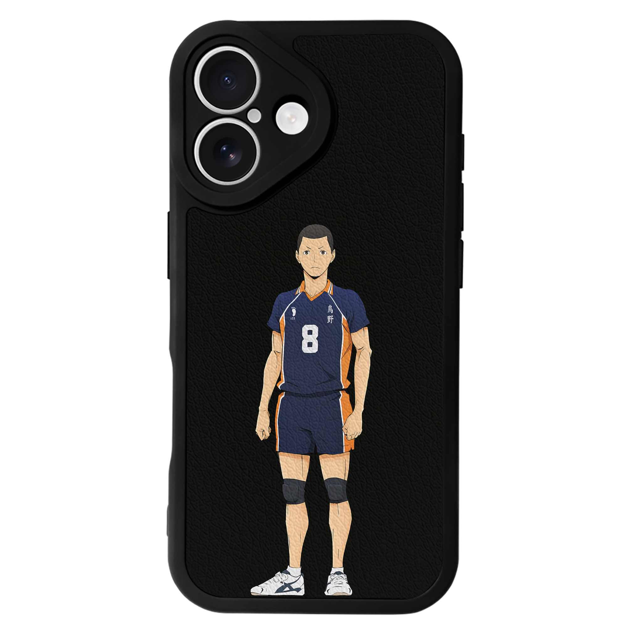 （画像用） ハイキュー!! Haikyu!! 【iPhone 16シリーズ対応】シリコンスマホケース（レザー調） 材質：シリコン